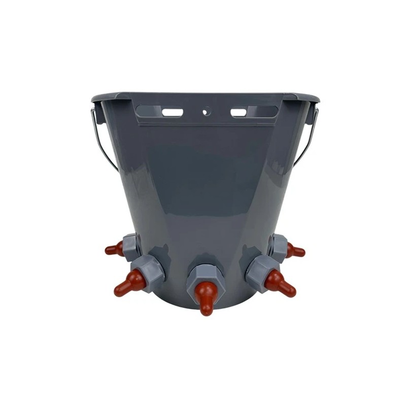 Calf Lamb Drinker Bucket with 5 Short Suckers
