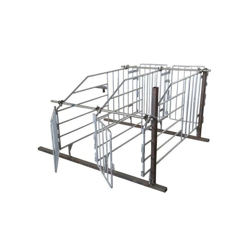 Pig Galvanized Solid Rod Gestation Stall